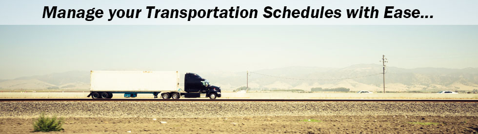 Manage Transportation Schedules